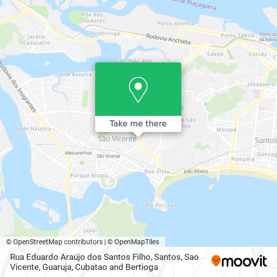 Mapa Rua Eduardo Araújo dos Santos Filho