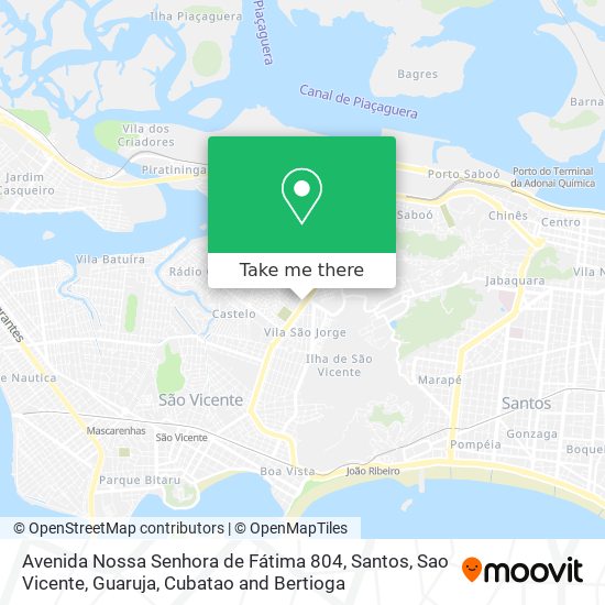 Mapa Avenida Nossa Senhora de Fátima 804