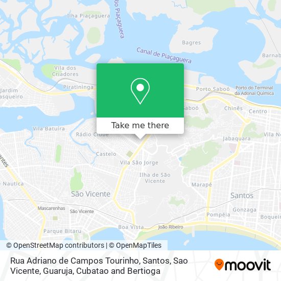 Mapa Rua Adriano de Campos Tourinho