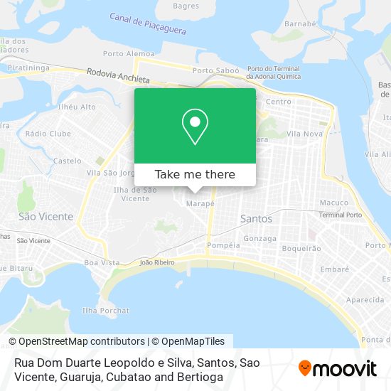 Rua Dom Duarte Leopoldo e Silva map