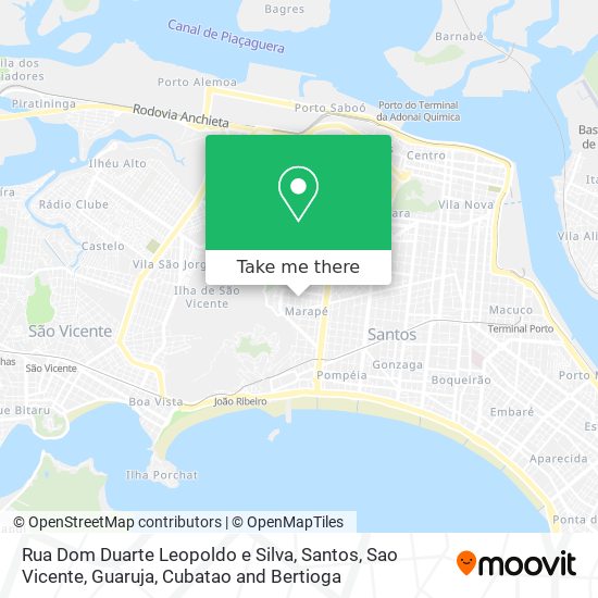 Mapa Rua Dom Duarte Leopoldo e Silva