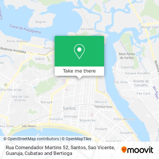 Mapa Rua Comendador Martins 52