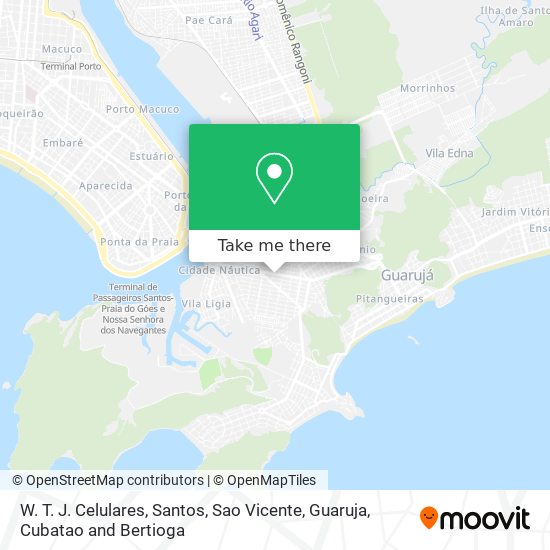 W. T. J. Celulares map