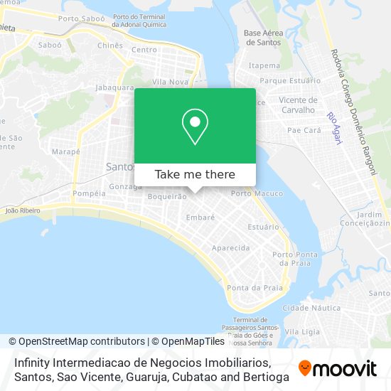 Mapa Infinity Intermediacao de Negocios Imobiliarios