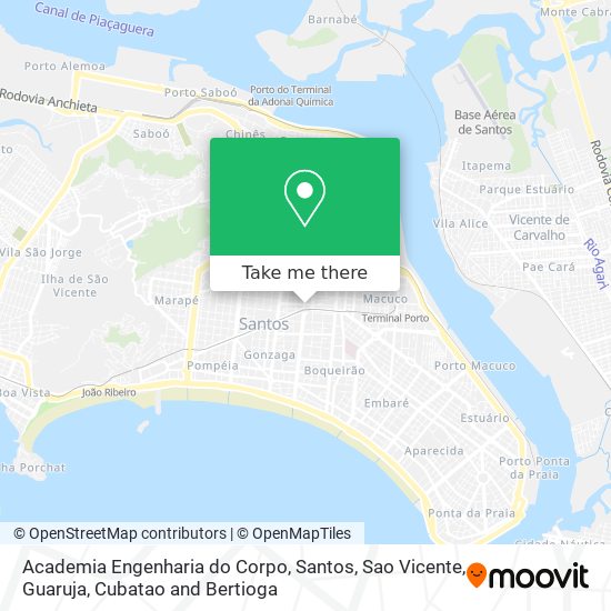 Mapa Academia Engenharia do Corpo