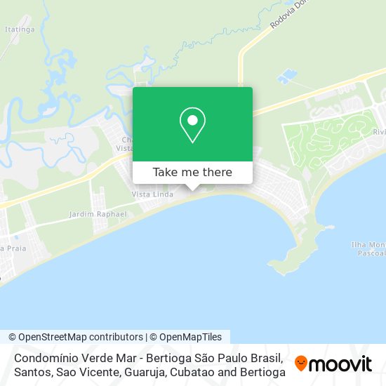 Condomínio Verde Mar - Bertioga São Paulo Brasil map