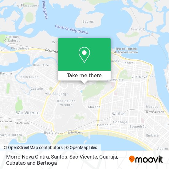 Morro Nova Cintra map