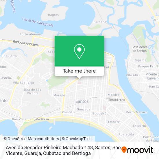 Mapa Avenida Senador Pinheiro Machado 143