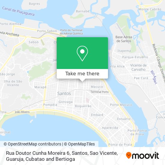 Rua Doutor Cunha Moreira 6 map