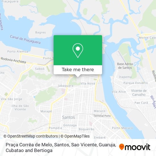 Mapa Praça Corrêa de Melo