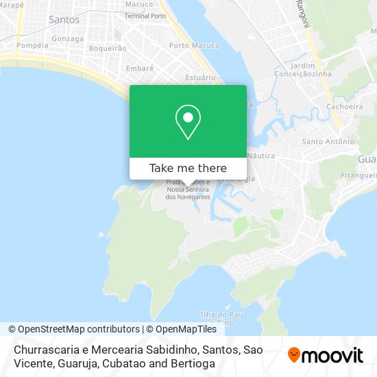 Mapa Churrascaria e Mercearia Sabidinho