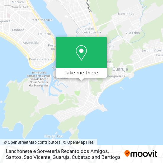 Mapa Lanchonete e Sorveteria Recanto dos Amigos