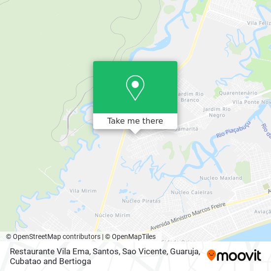 Mapa Restaurante Vila Ema
