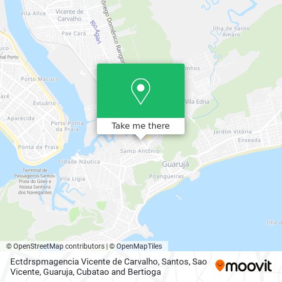 Mapa Ectdrspmagencia Vicente de Carvalho