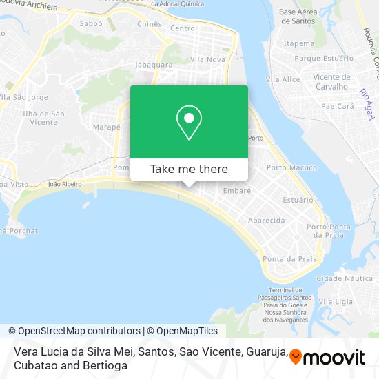 Vera Lucia da Silva Mei map
