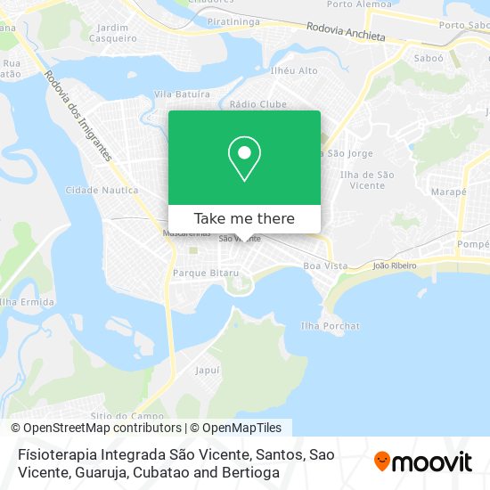 Físioterapia Integrada São Vicente map