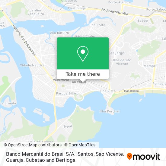 Banco Mercantil do Brasil S/A. map