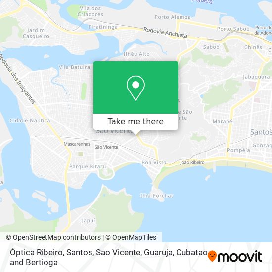 Óptica Ribeiro map