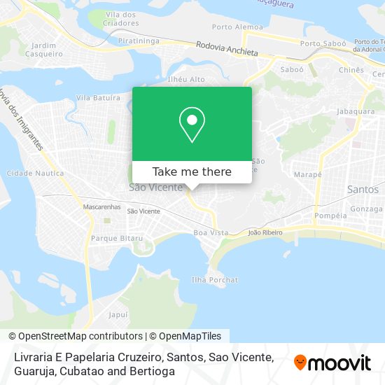 Mapa Livraria E Papelaria Cruzeiro