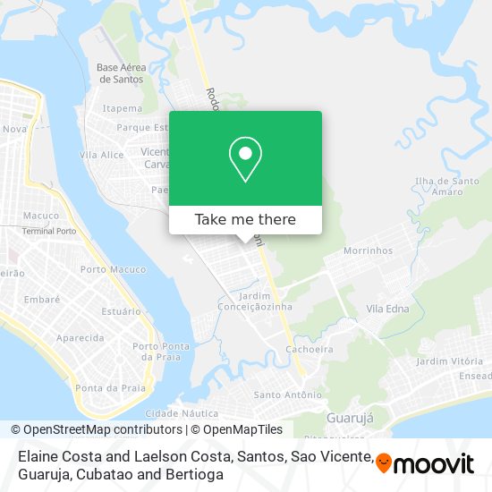 Elaine Costa and Laelson Costa map