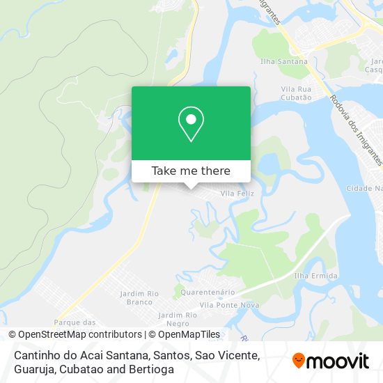 Cantinho do Acai Santana map