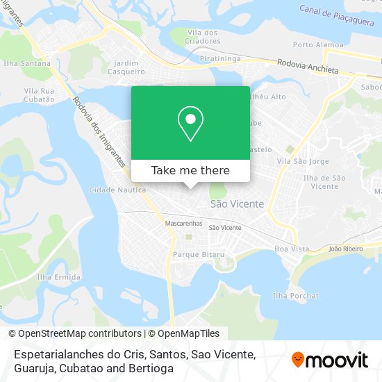 Espetarialanches do Cris map