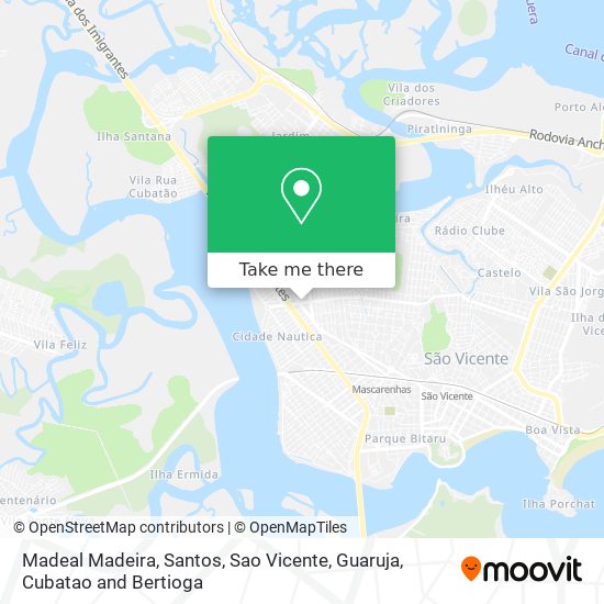 Madeal Madeira map