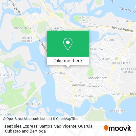 Hercules Express map