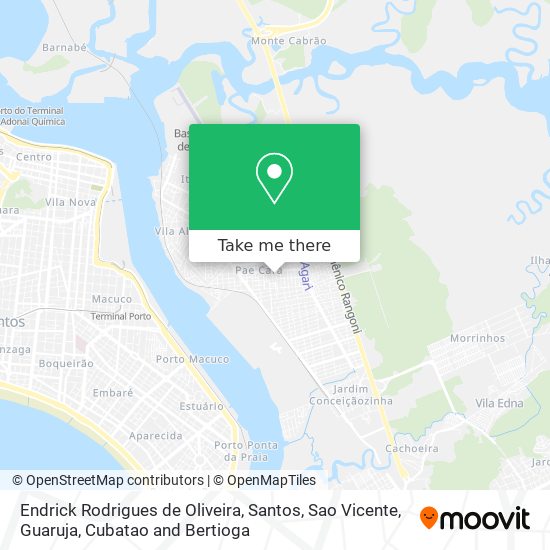 Mapa Endrick Rodrigues de Oliveira