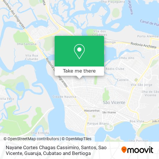 Nayane Cortes Chagas Cassimiro map