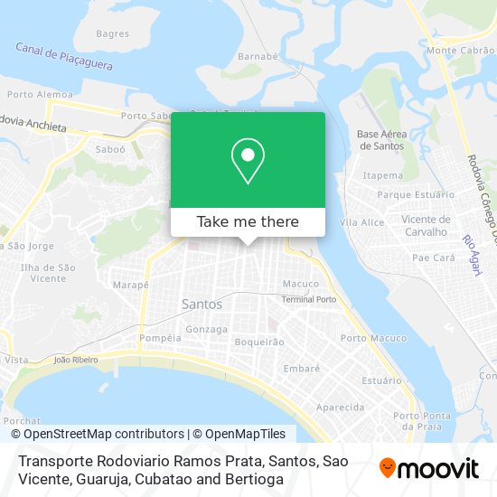 Transporte Rodoviario Ramos Prata map