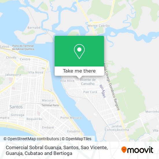 Comercial Sobral Guaruja map