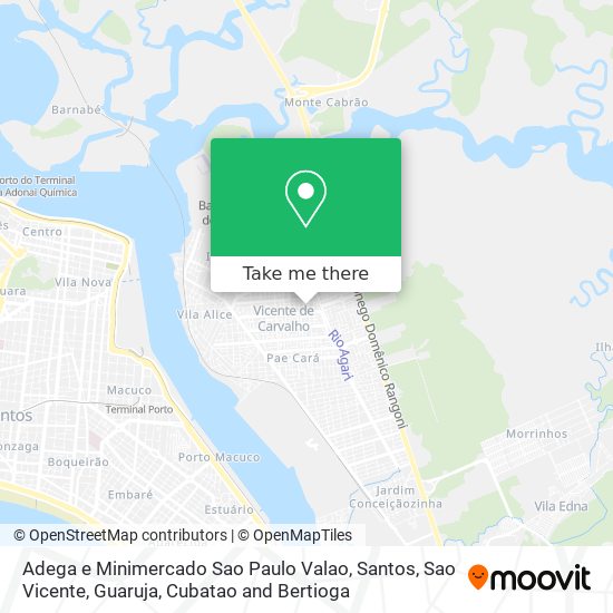 Adega e Minimercado Sao Paulo Valao map