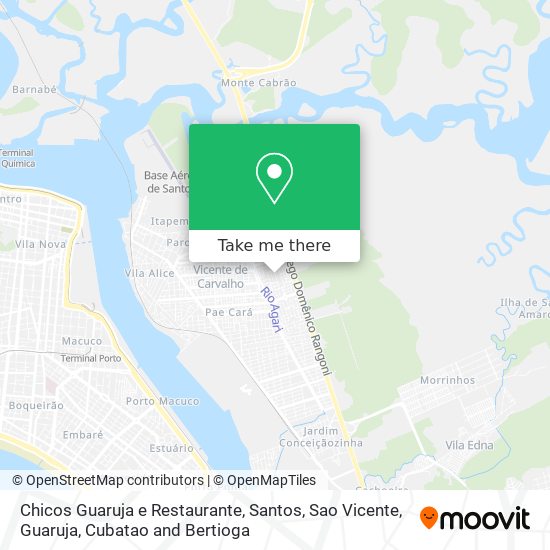 Chicos Guaruja e Restaurante map
