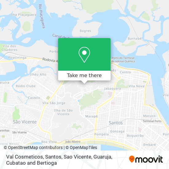 Val Cosmeticos map