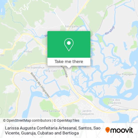 Larissa Augusta Confeitaria Artesanal map