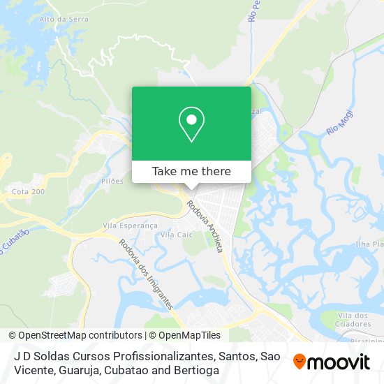 J D Soldas Cursos Profissionalizantes map