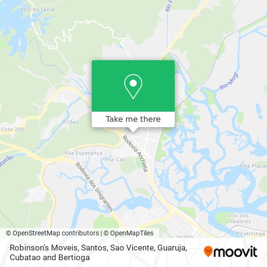 Mapa Robinson's Moveis