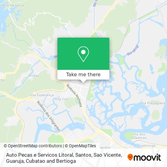 Auto Pecas e Servicos Litoral map