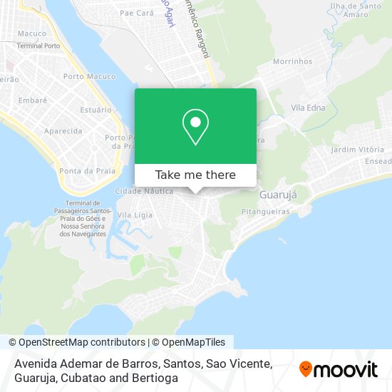 Mapa Avenida Ademar de Barros