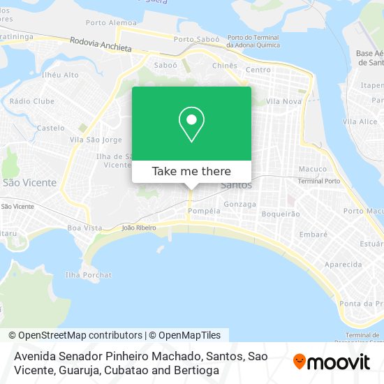 Mapa Avenida Senador Pinheiro Machado