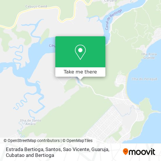 Estrada Bertioga map