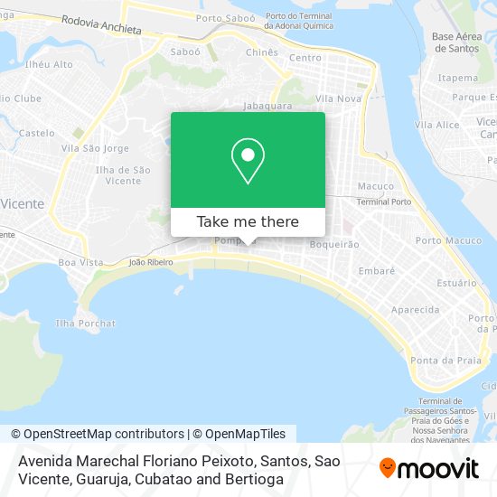 Mapa Avenida Marechal Floriano Peixoto