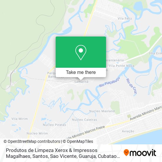 Mapa Produtos de Limpeza Xerox & Impressos Magalhaes