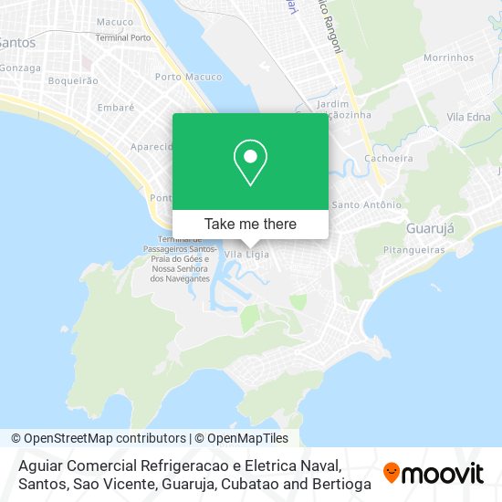 Mapa Aguiar Comercial Refrigeracao e Eletrica Naval