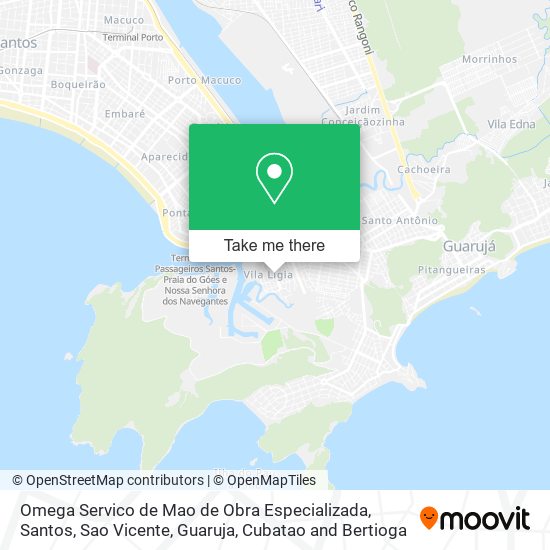 Omega Servico de Mao de Obra Especializada map