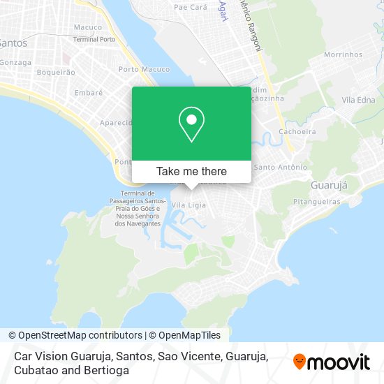 Mapa Car Vision Guaruja