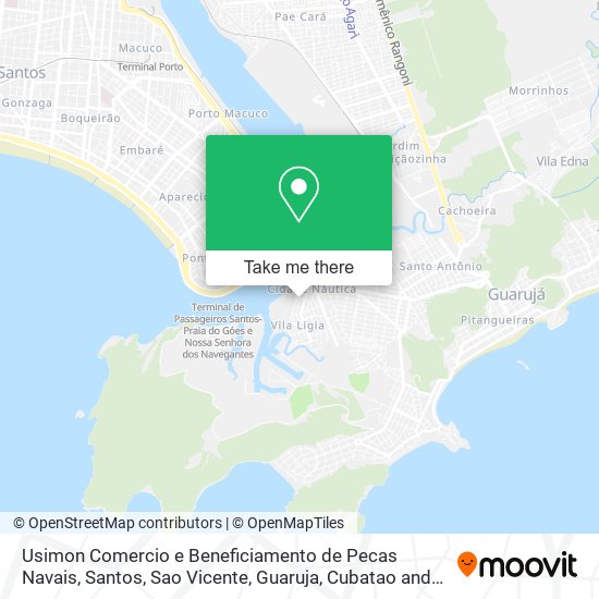 Usimon Comercio e Beneficiamento de Pecas Navais map