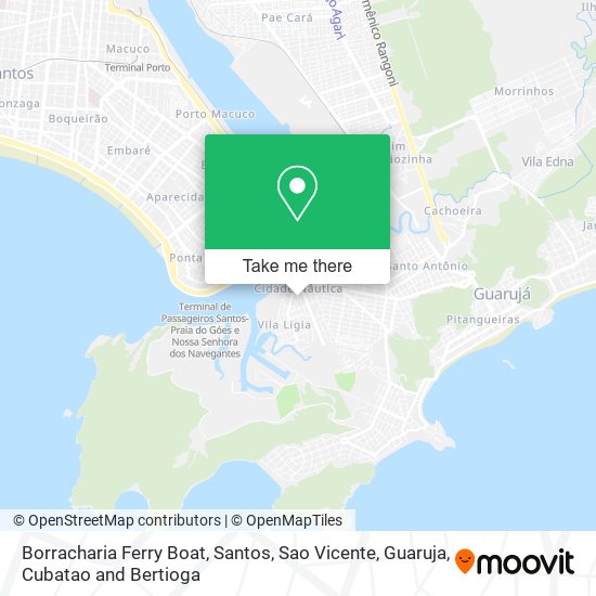 Borracharia Ferry Boat map