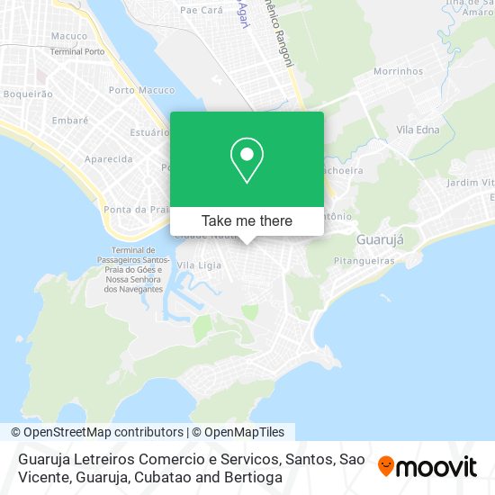 Guaruja Letreiros Comercio e Servicos map